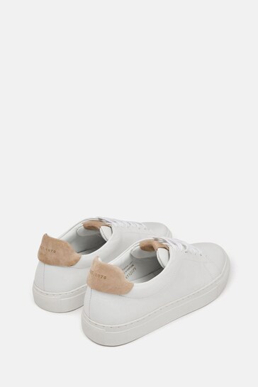 Jigsaw Miah White Leather Trainers