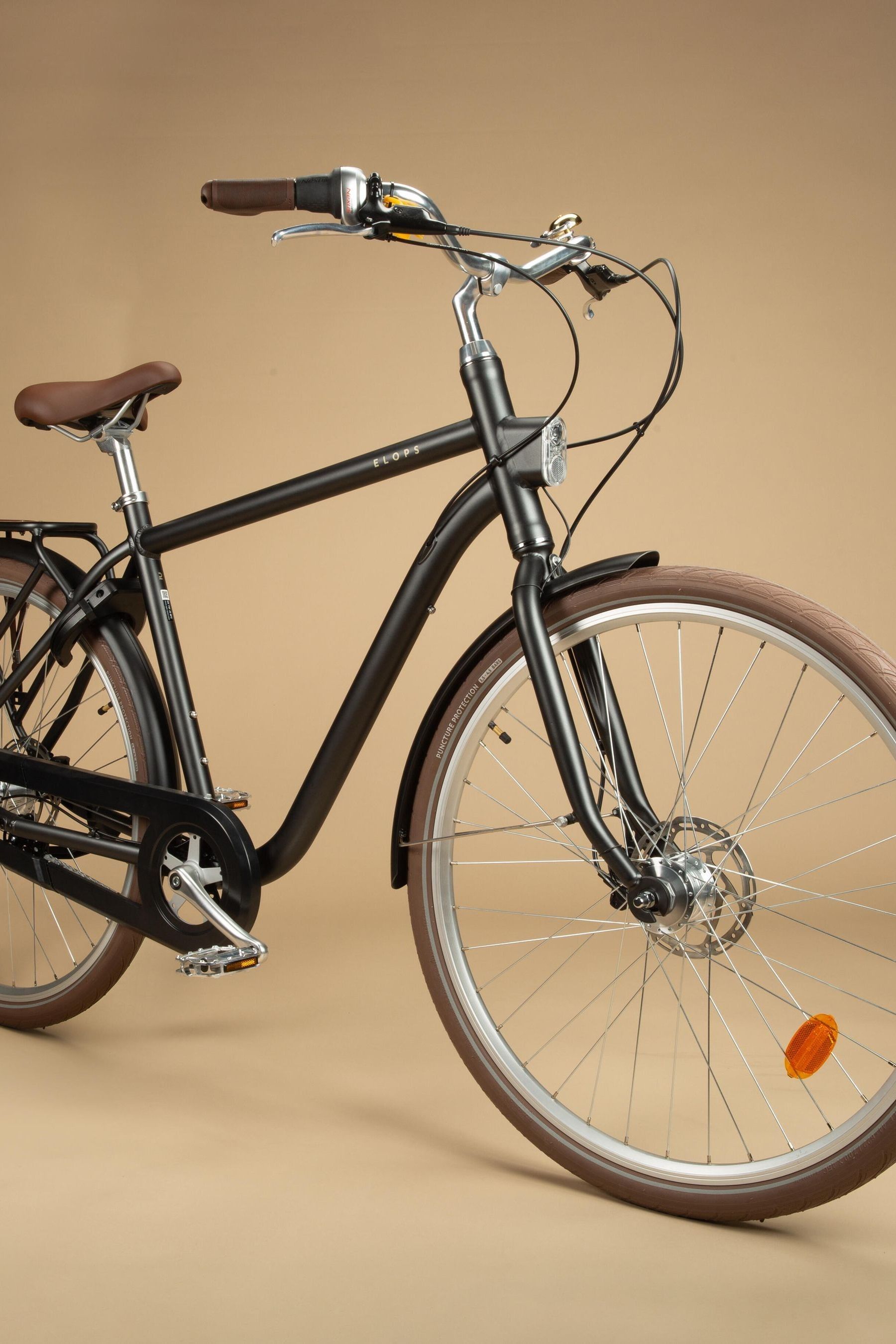 Decathlon Grey Elops 900 High Frame Size L Xl City Bike