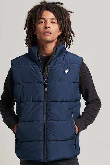 Buy Superdry Navy Sports Padded Gilet from the Next UK online shop