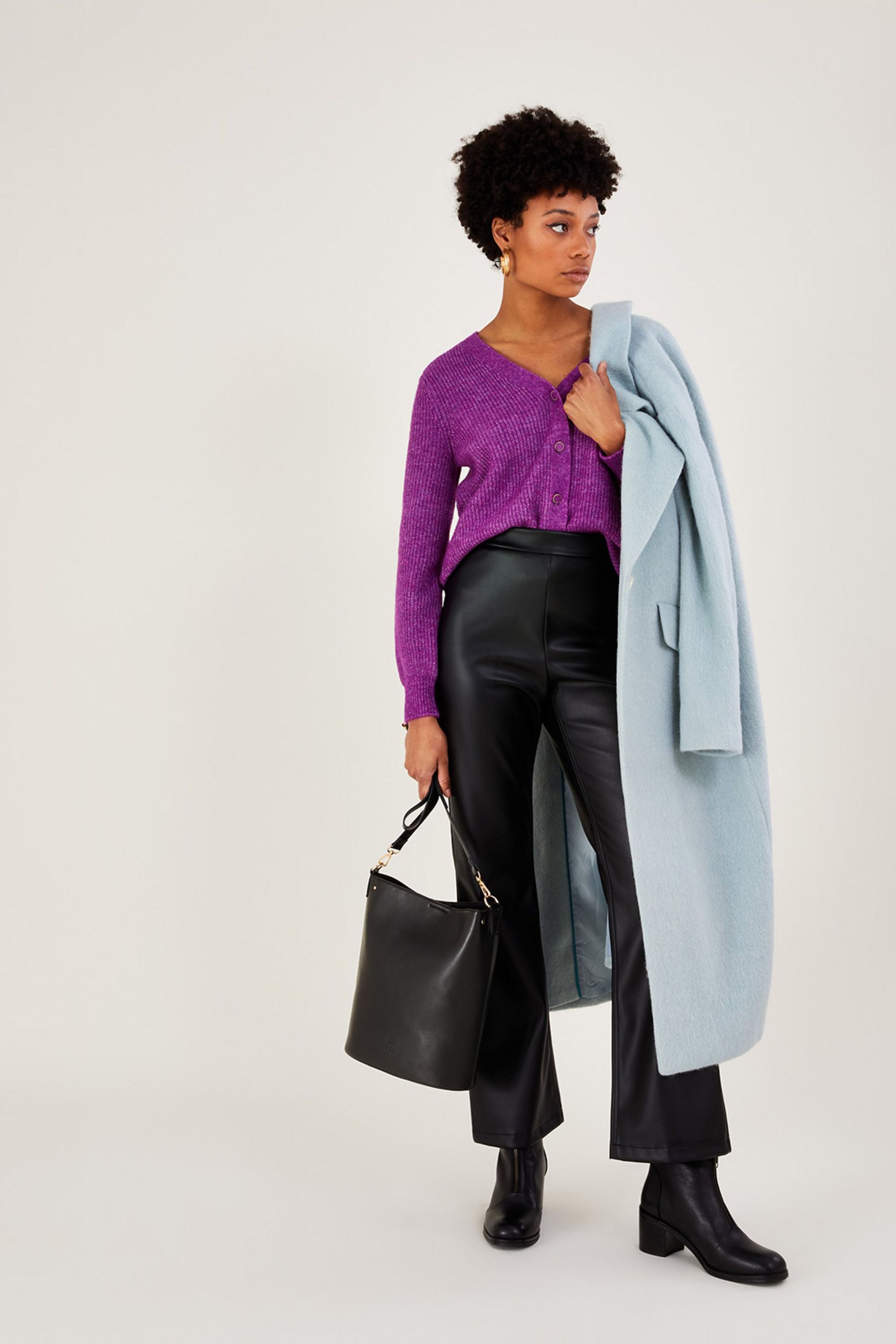 Black bucket bag best sale uk
