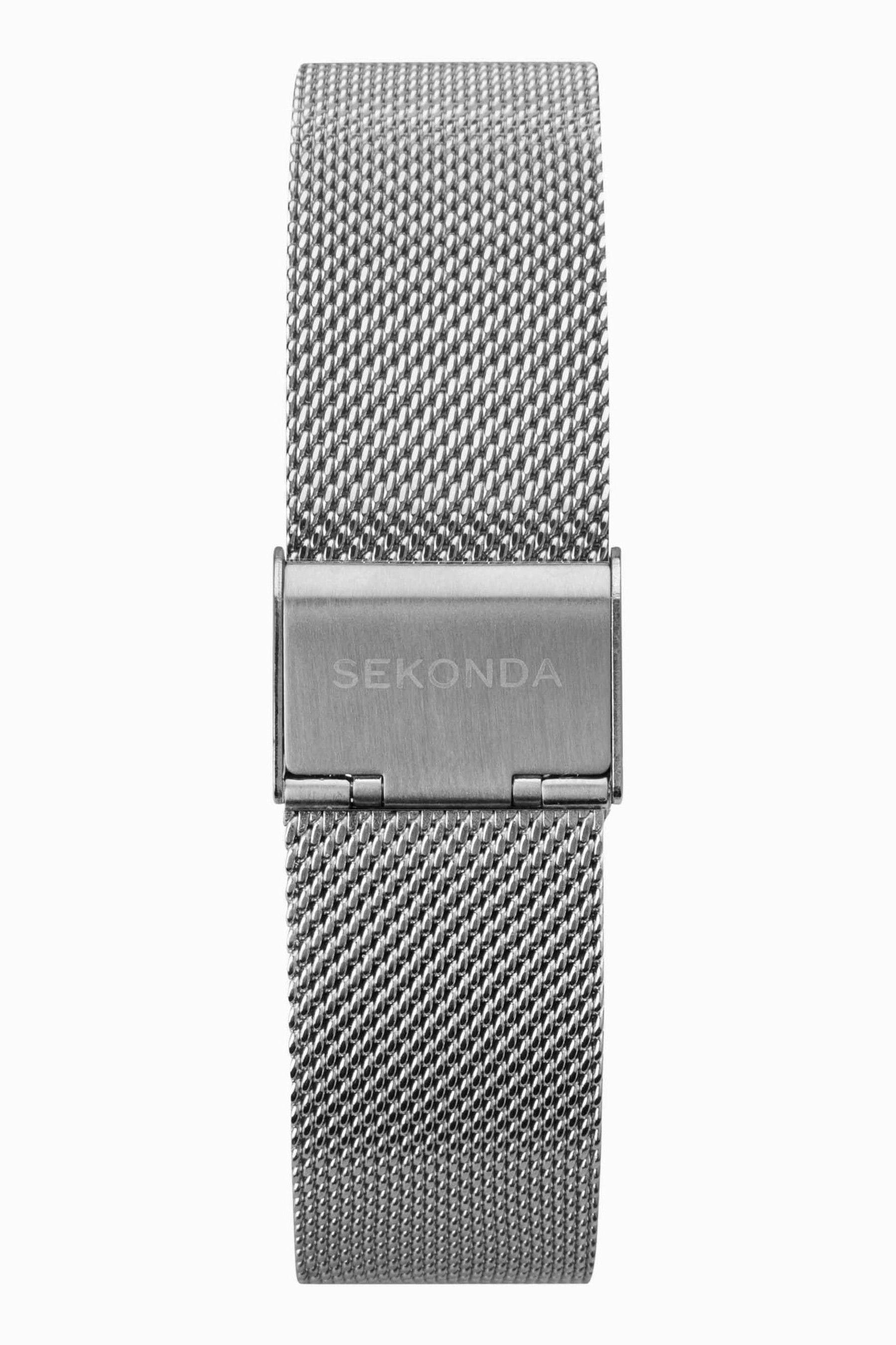 Sekonda men's blue discount dial mesh bracelet watch