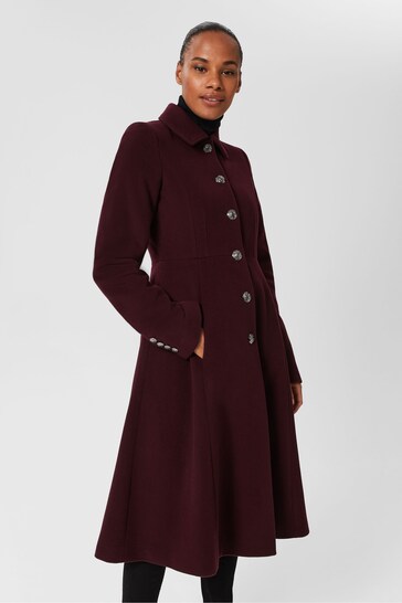 Buy Hobbs Red Catilin Coat from the Next UK online shop