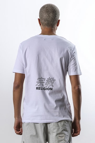 Religion White Regular Fit T-Shirt