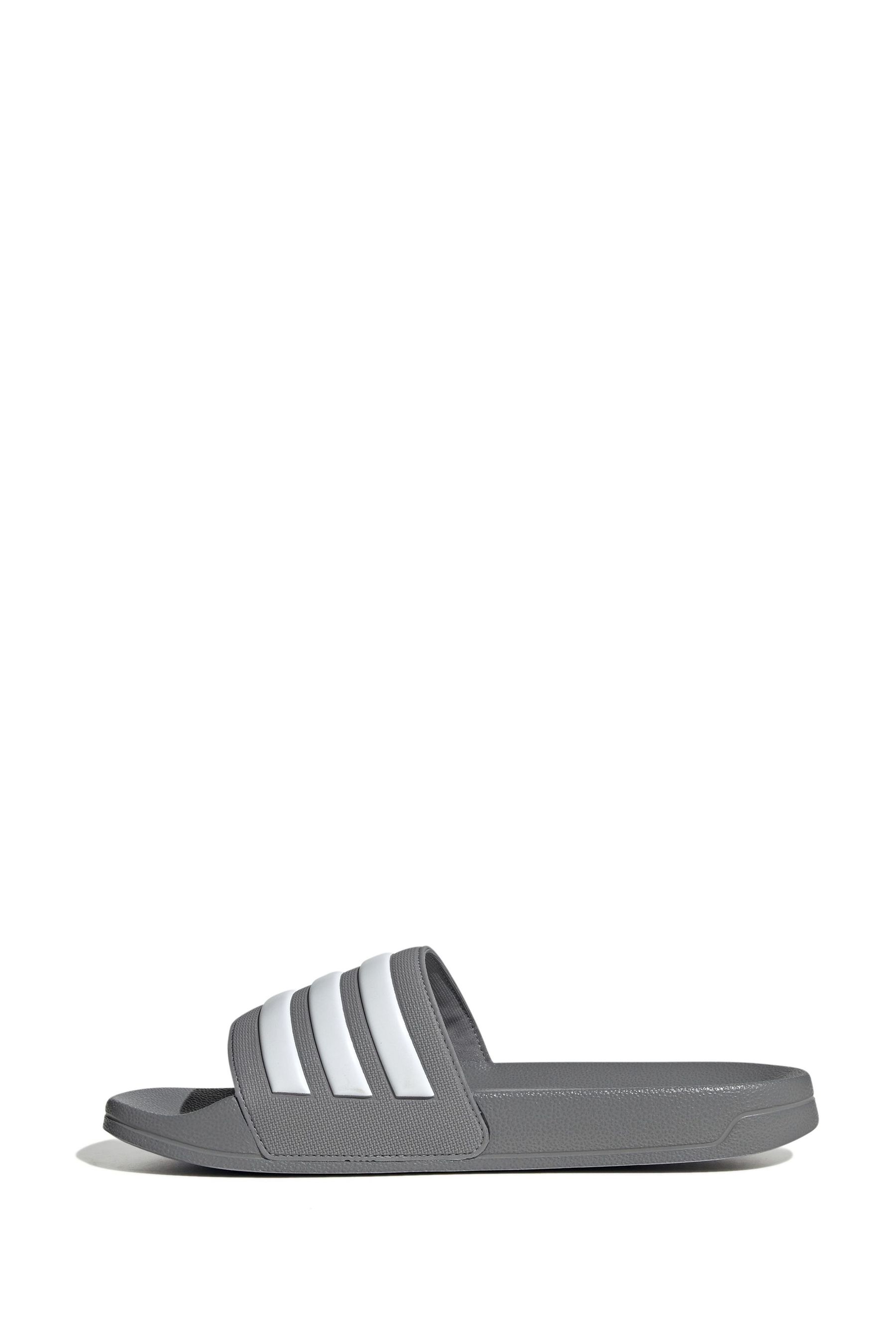 adidas Grey Adilette Shower Slides