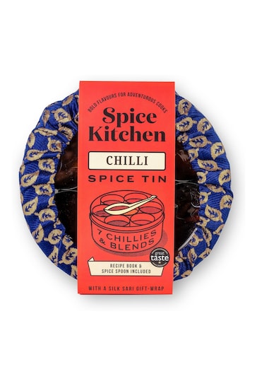 Spice Kitchen Chilli Spice Tin with Sari