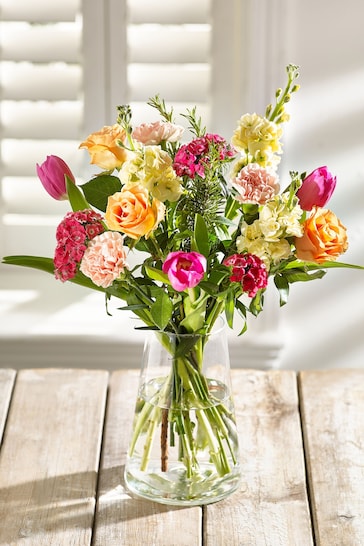 Multi Fresh Flower Letterbox Bouquet