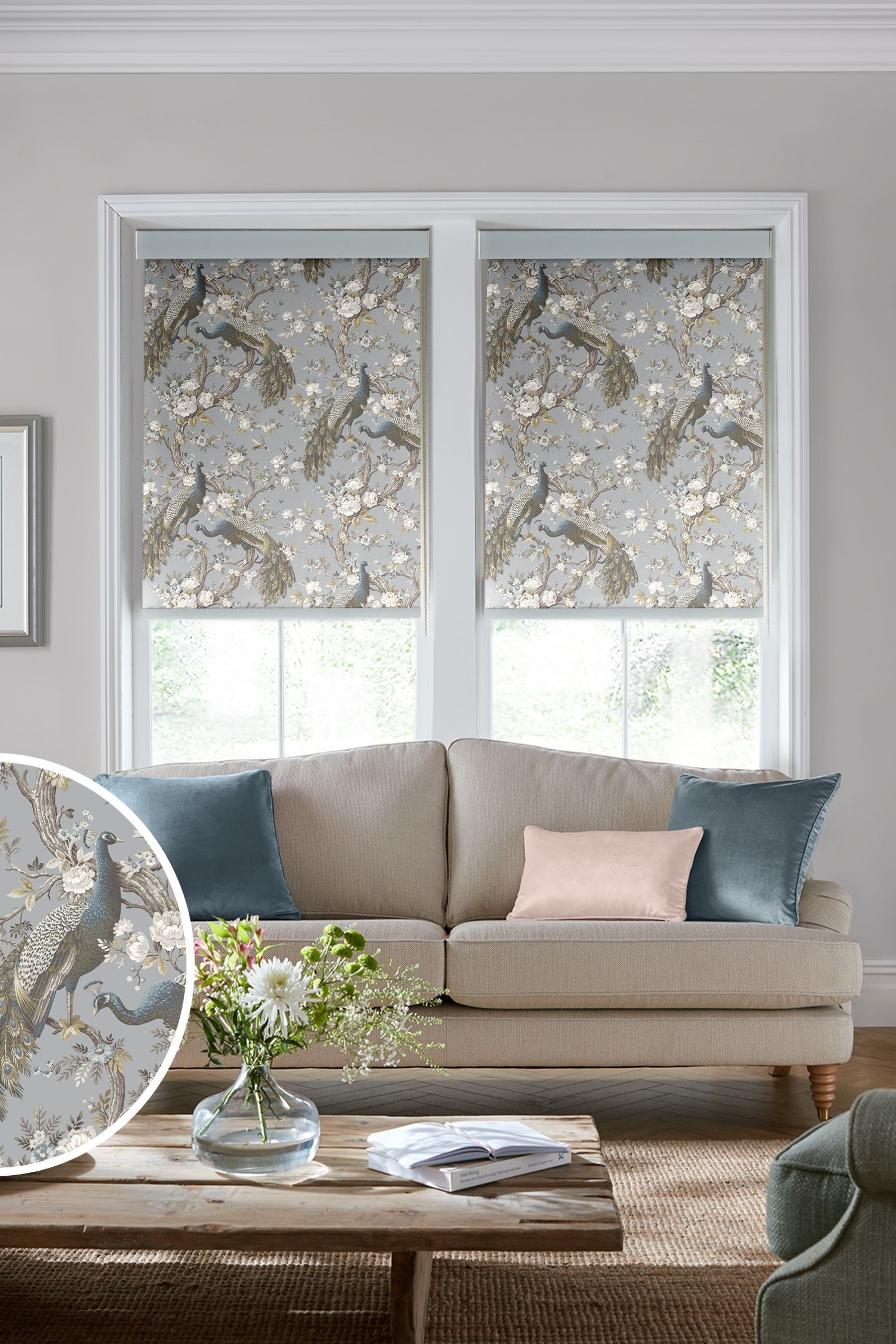 Buy Laura Ashley Belvedere Made To Measure Roller Blind from the Next
