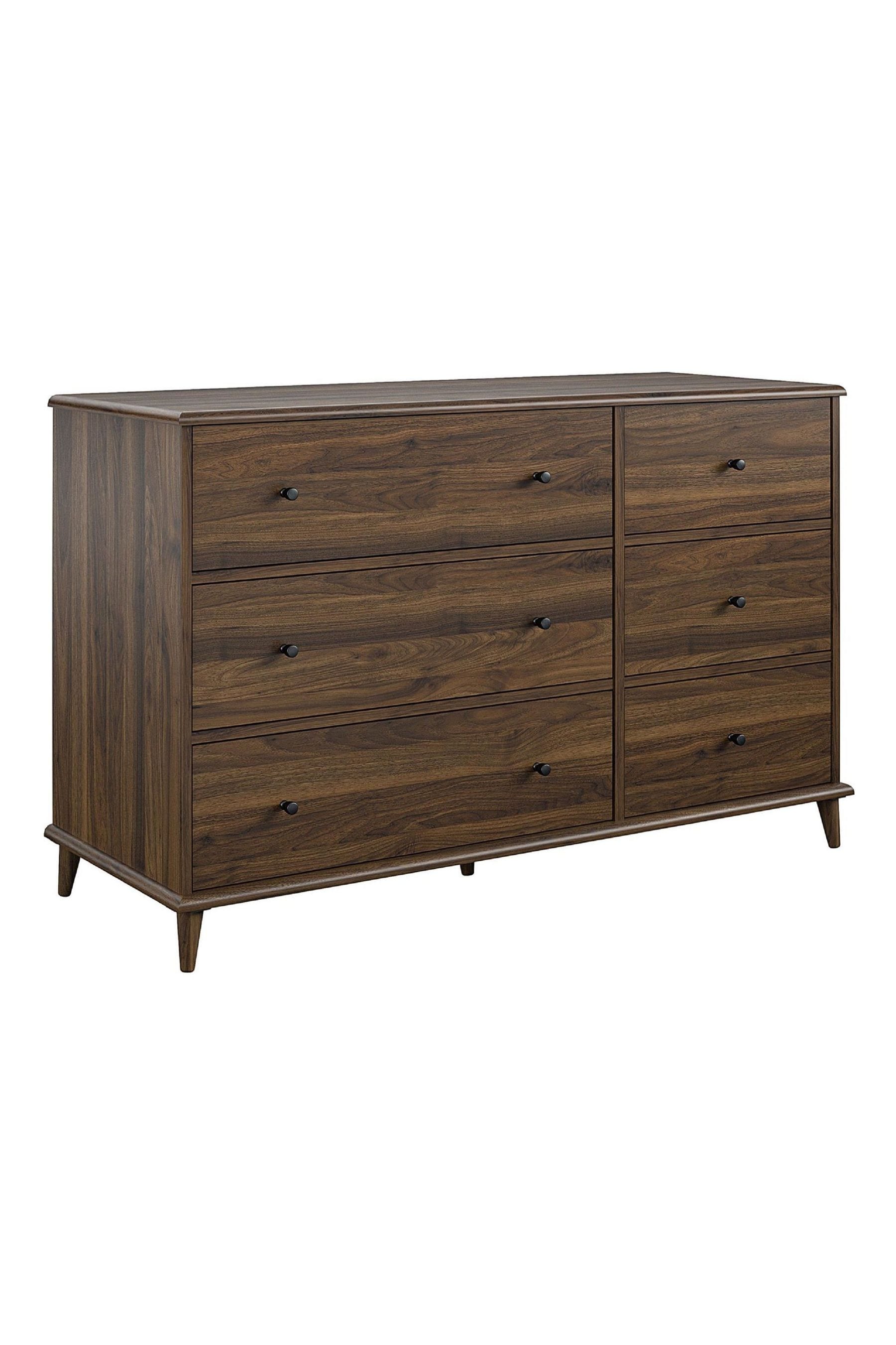 Brown dresser store 6 drawer