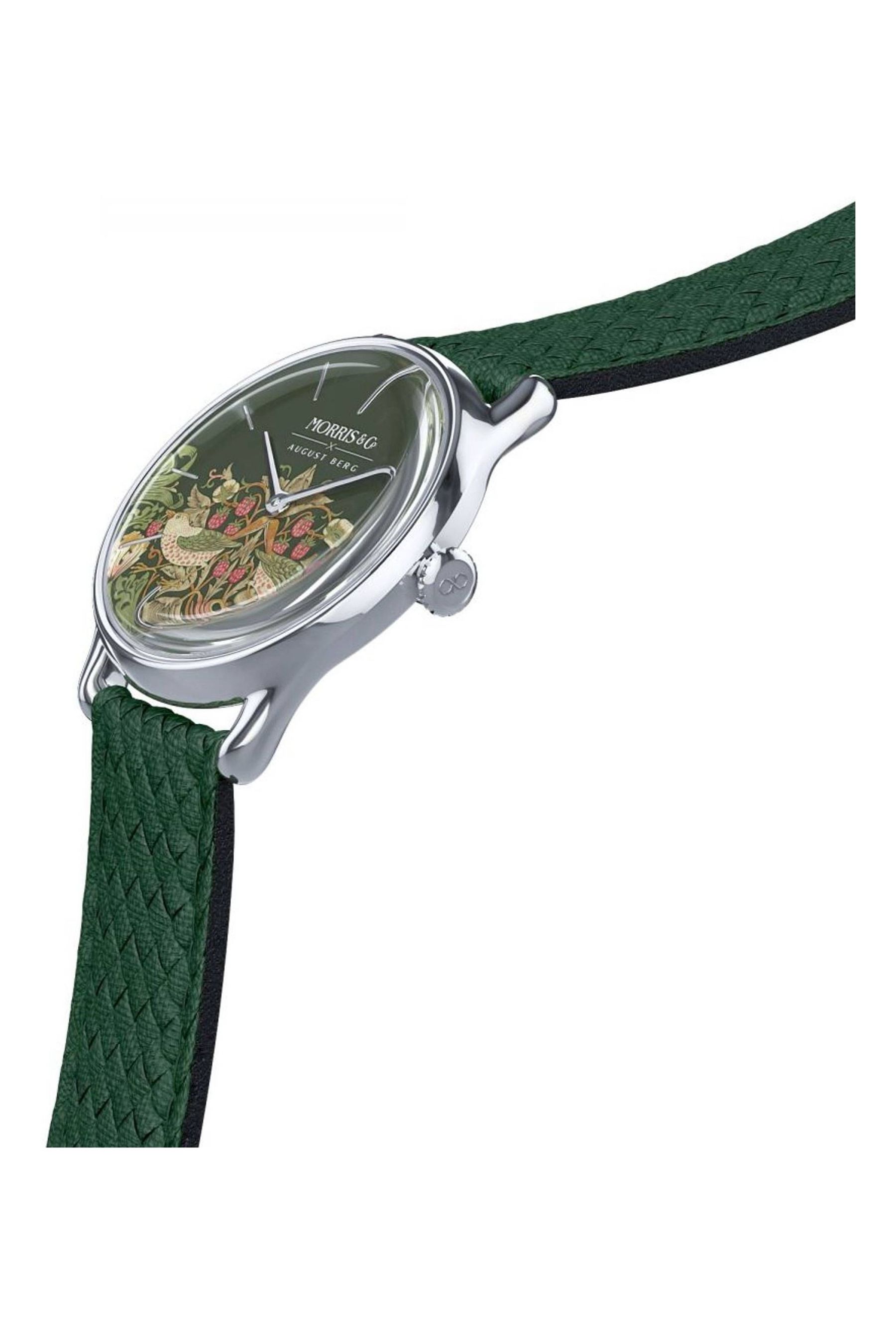 Buy August Berg x Morris Co. Green Strawberry Thief Fennel Watch