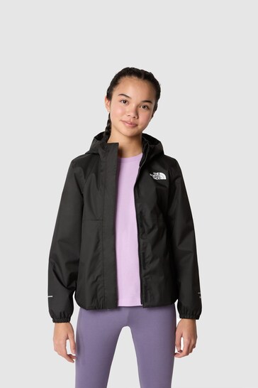 The North Face Black Antora Teen Girls Rain Jacket