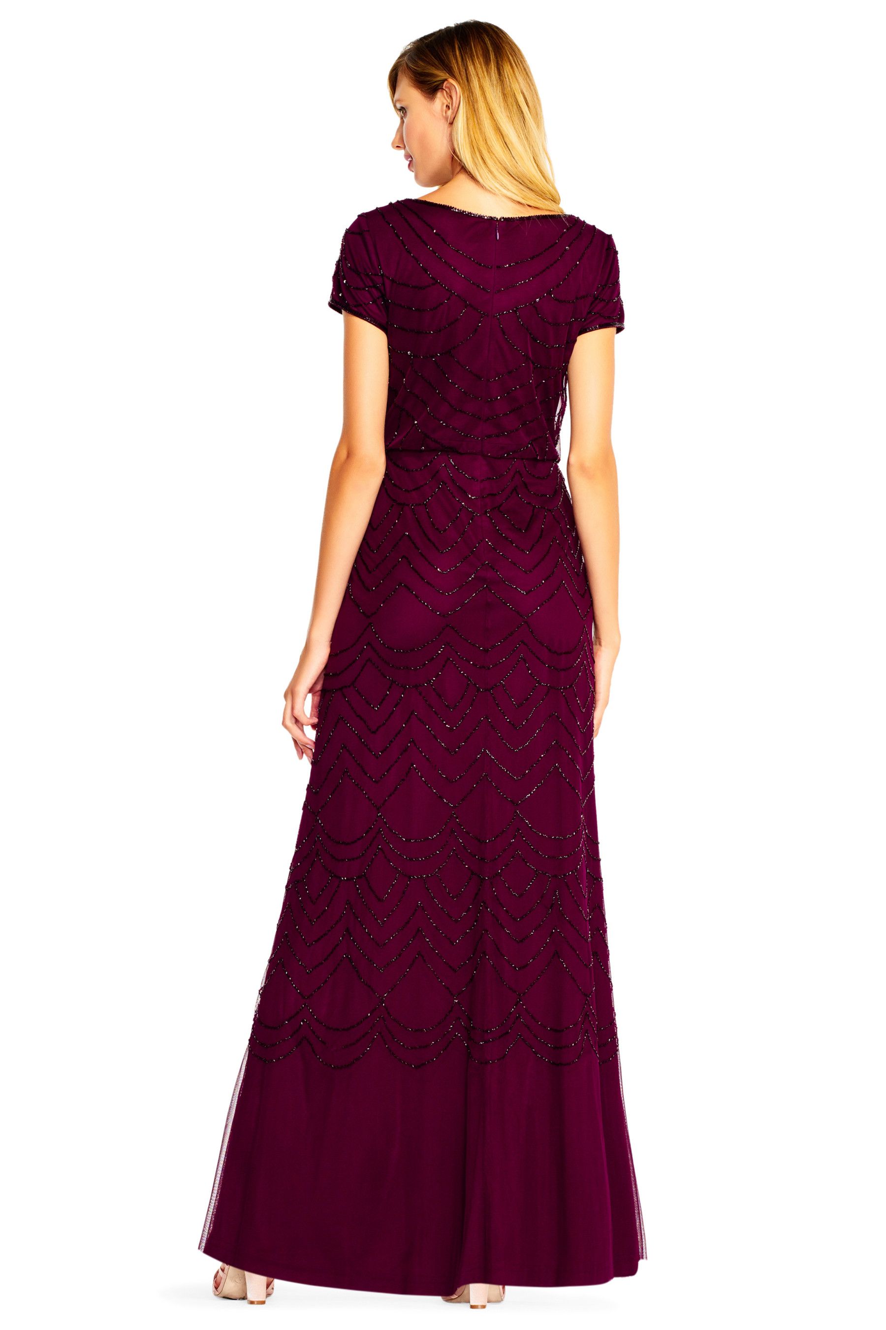 Buy Adrianna Papell Blouson Beaded Pink Dress from the Next UK