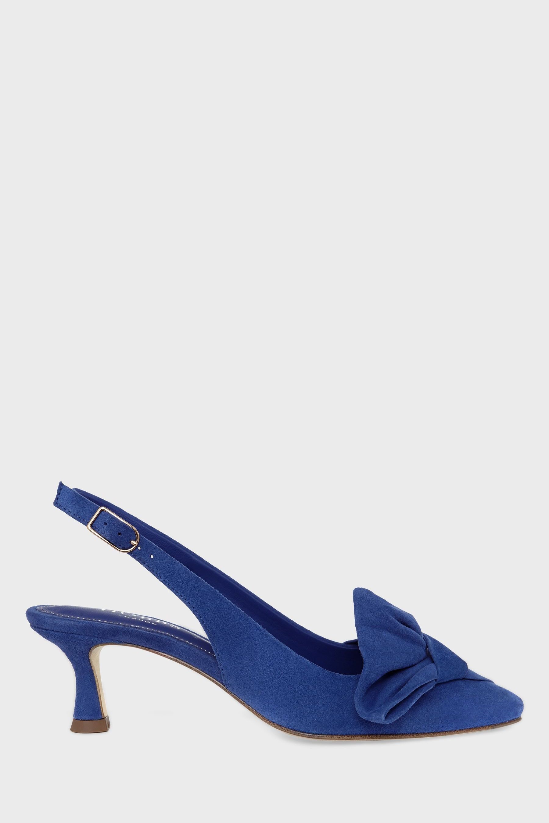 Blue top slingback sandals