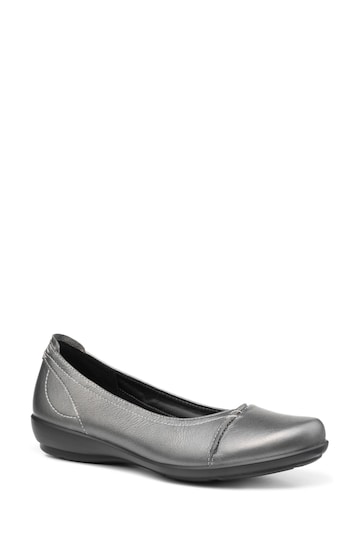 Hotter Silver Robyn II Slip-On Wide Fit Shoes