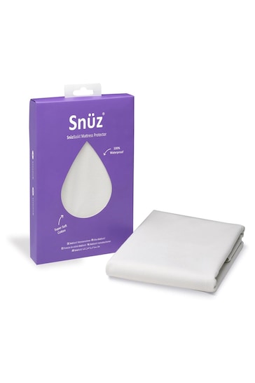 Snuz White SnuzBaskit Waterproof Mattress Protector