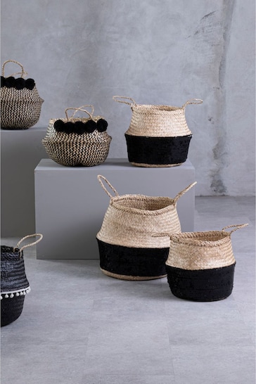 Interiors by Premier Grey Seagrass Basket