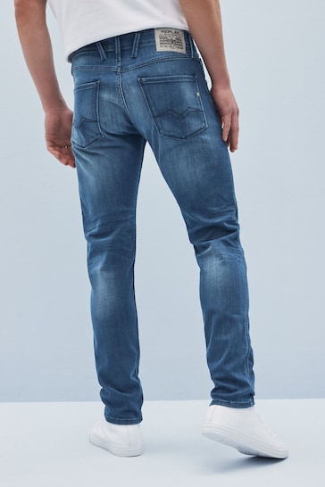 Replay Dark Blue Slim Fit Anbass Jeans