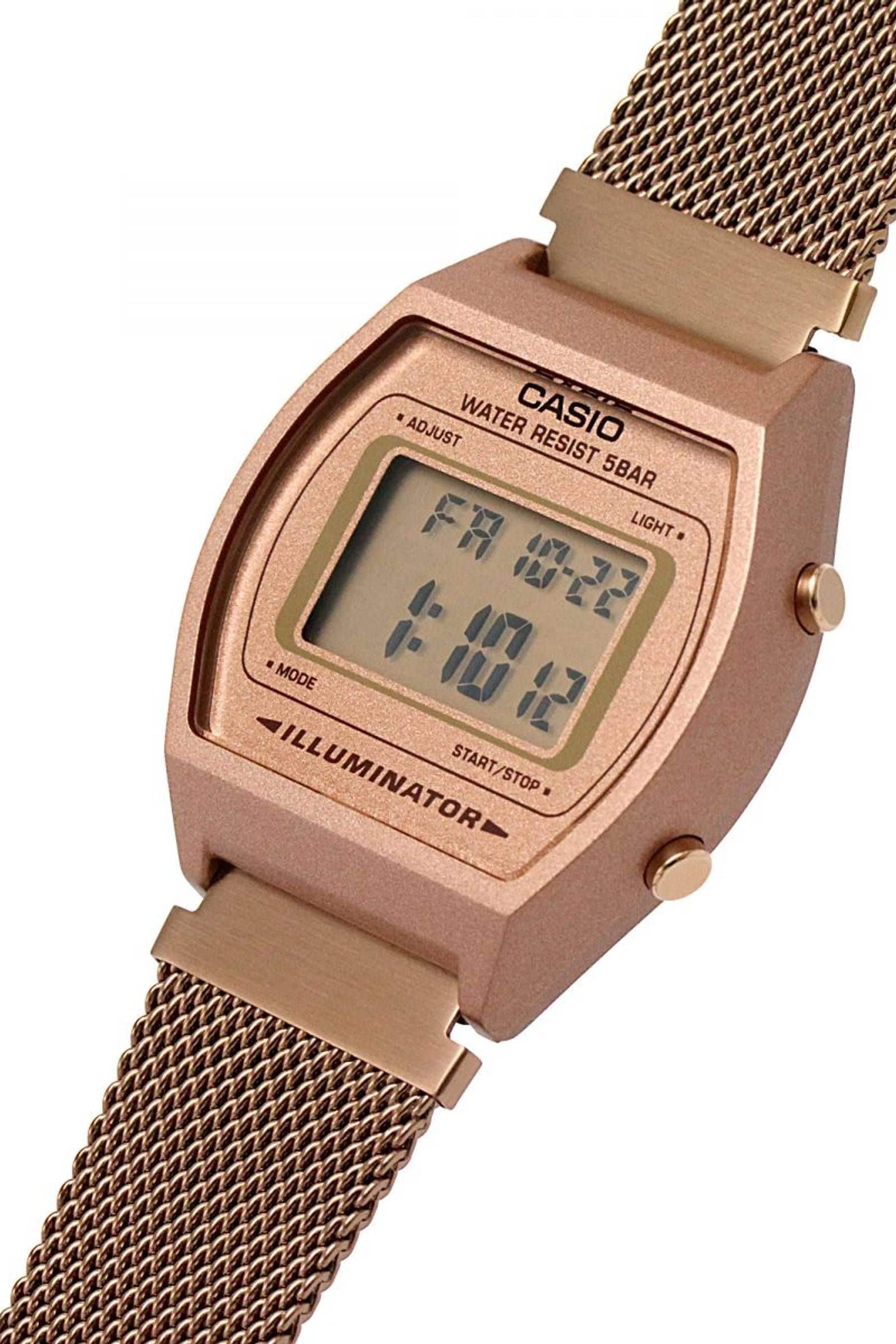 Casio Collection Rose Gold and Rose Plastic Resin Quartz Watch