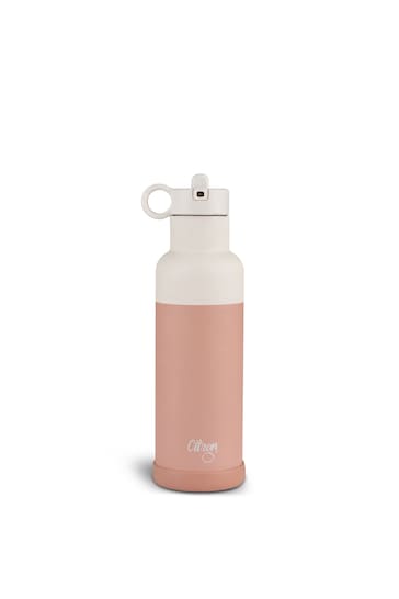 Citron Insulated Water Bottle with Extra Lid 500ml Blush Pink