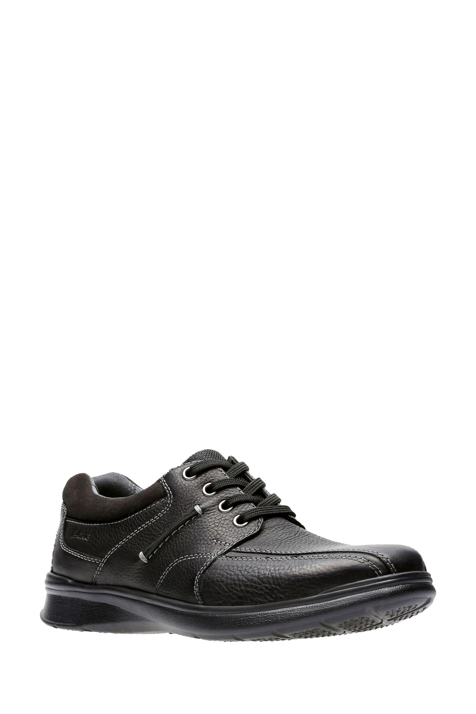 Buy Clarks Black Oily Lea Cotrell Walk Shoes from the Next UK