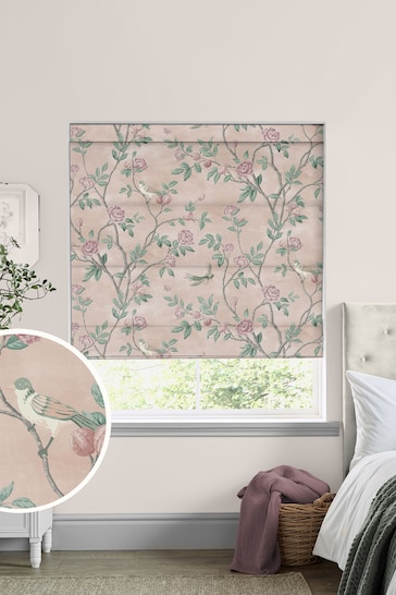 Laura Ashley Pink Eglantine Made To Measure Roman Blinds