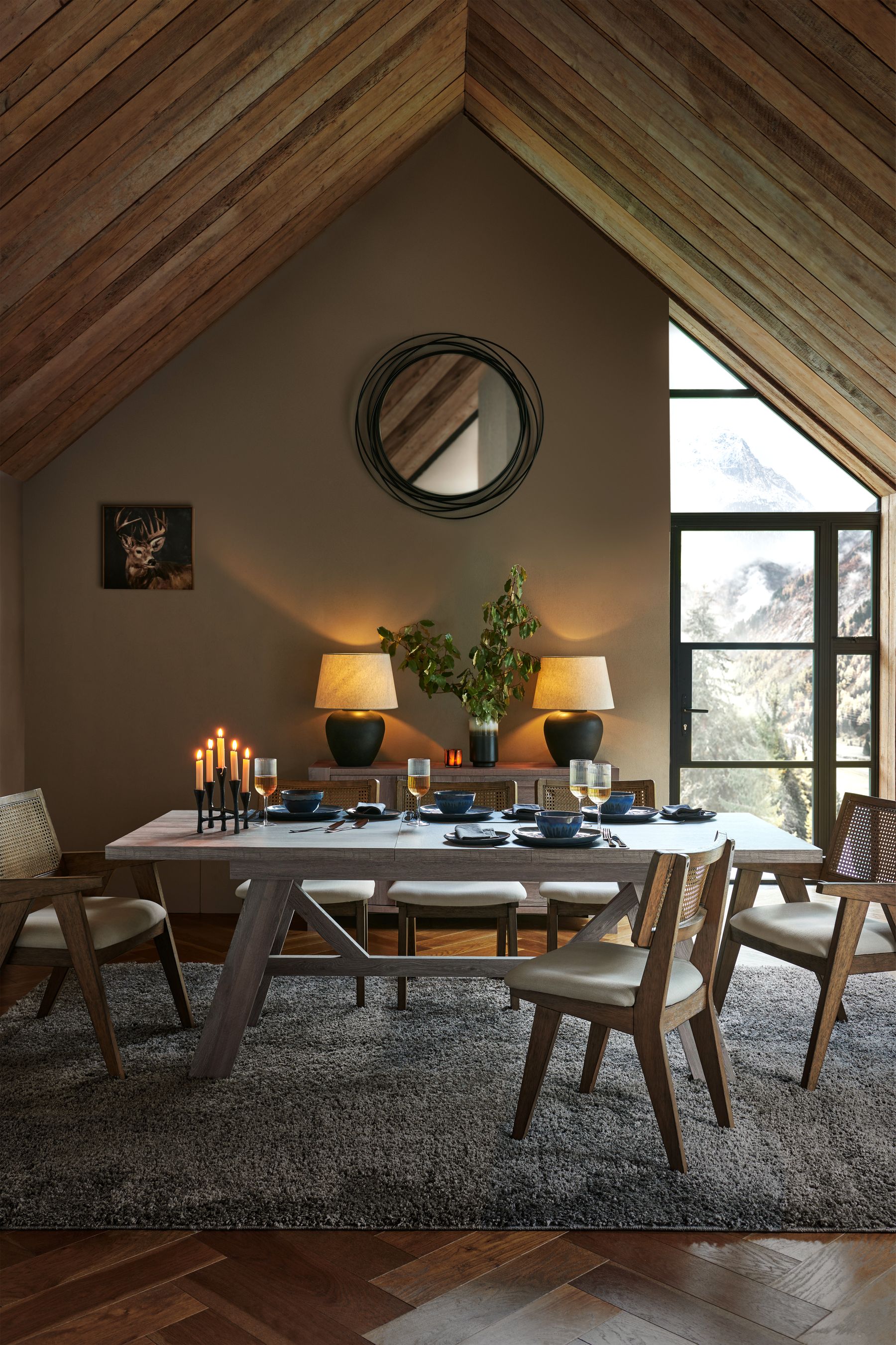 Jersey trestle store extendable dining table