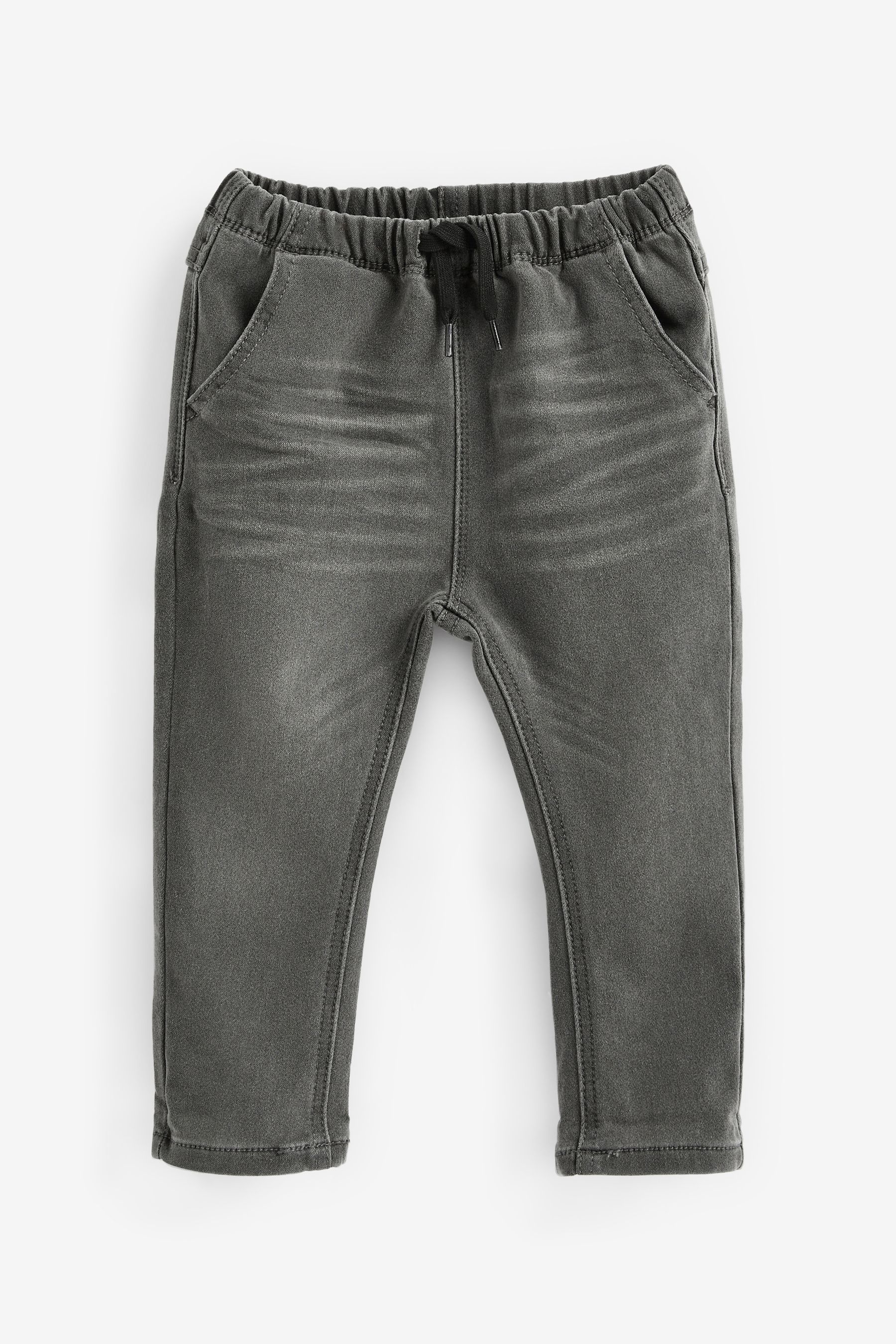 Grey Super Soft Pull On Jeans With Stretch 3mths 7yrs