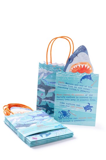 Party Pieces Multi 12 Pack King Of The Sea Paper Party Bags