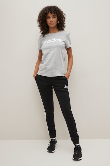 adidas Grey Sportswear Essentials Slim Logo T-Shirt