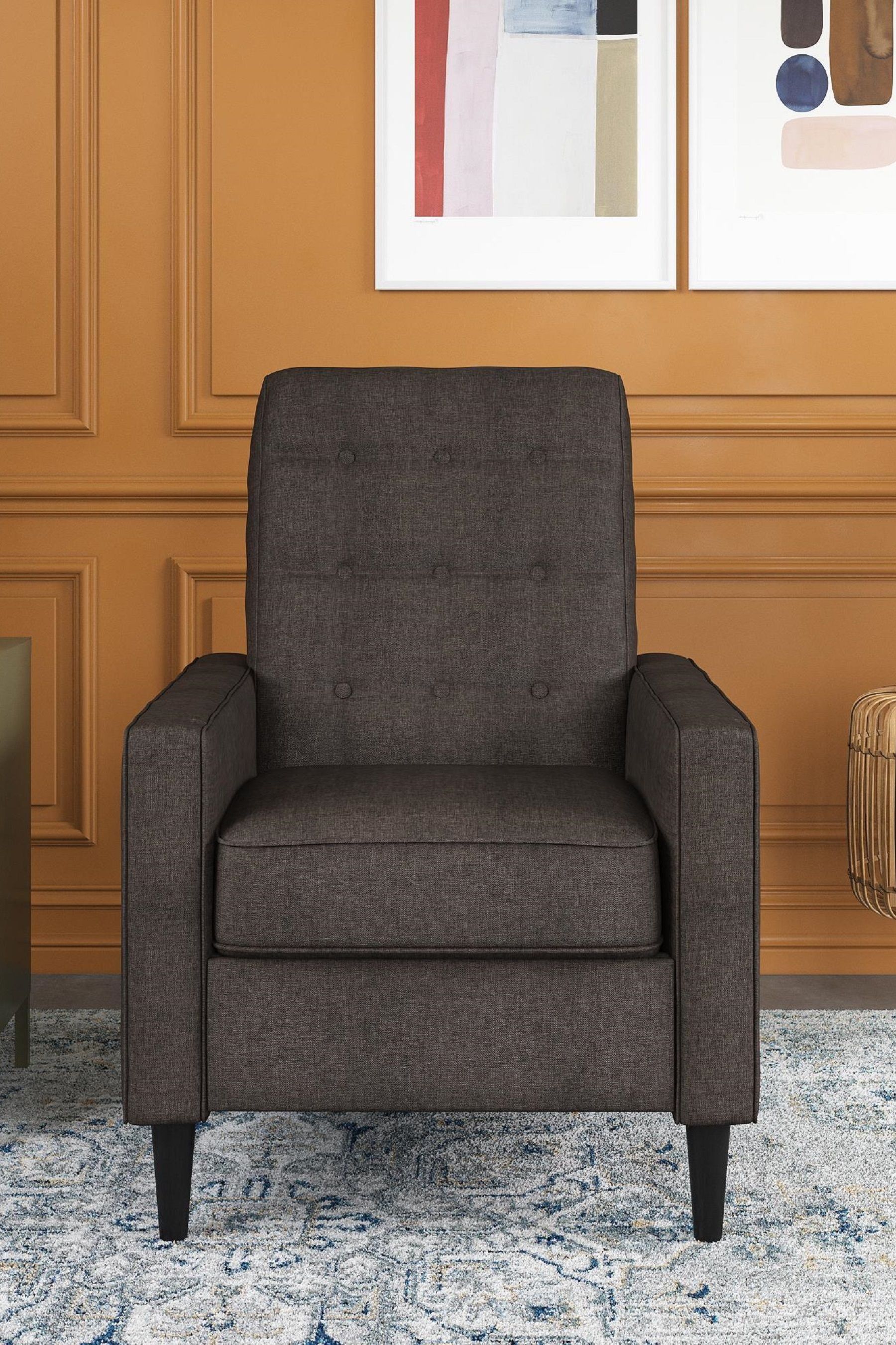 Modern gray online recliner