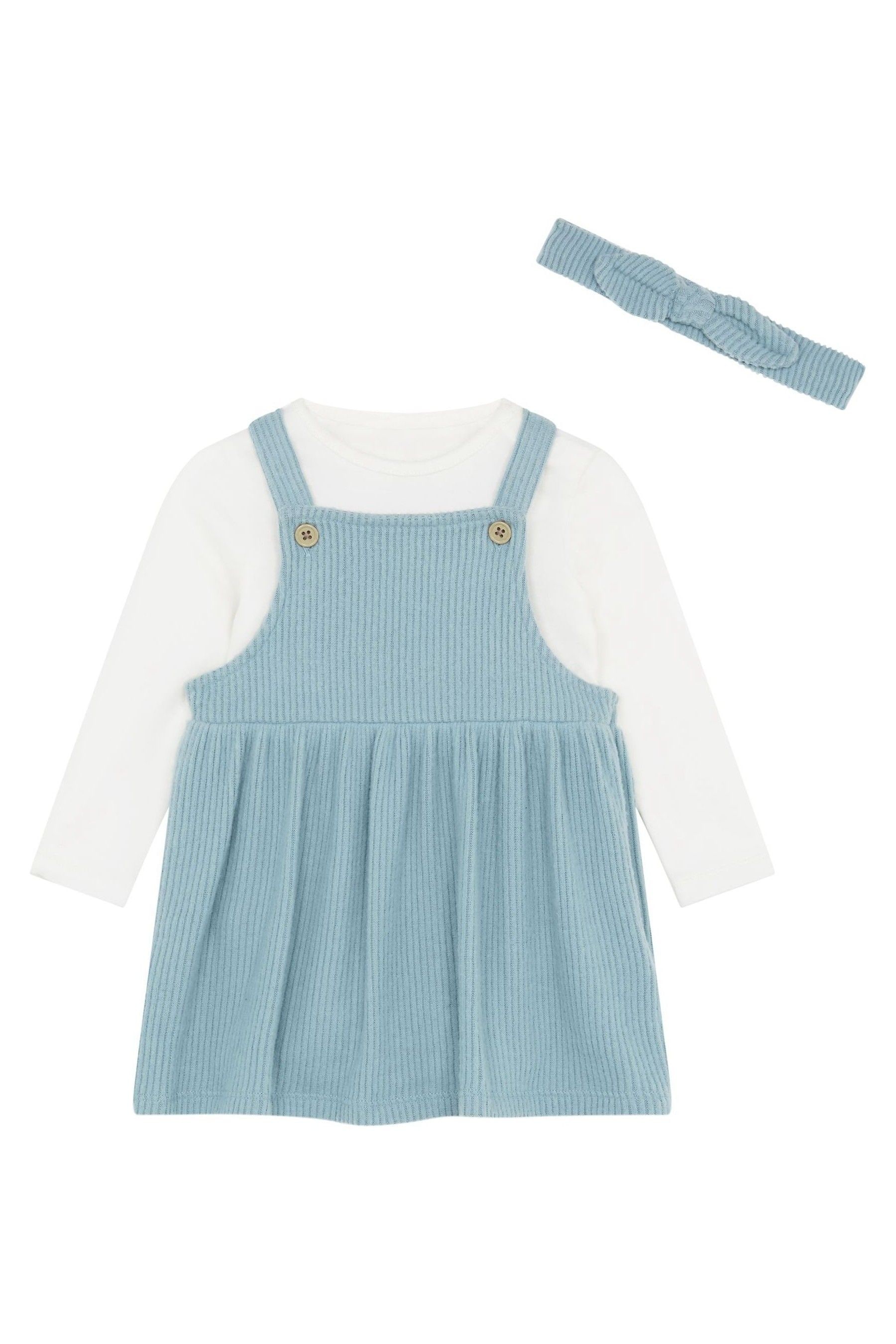 Buy F F Mini Hinch Blue Sage Snit Dress from the Next UK online shop