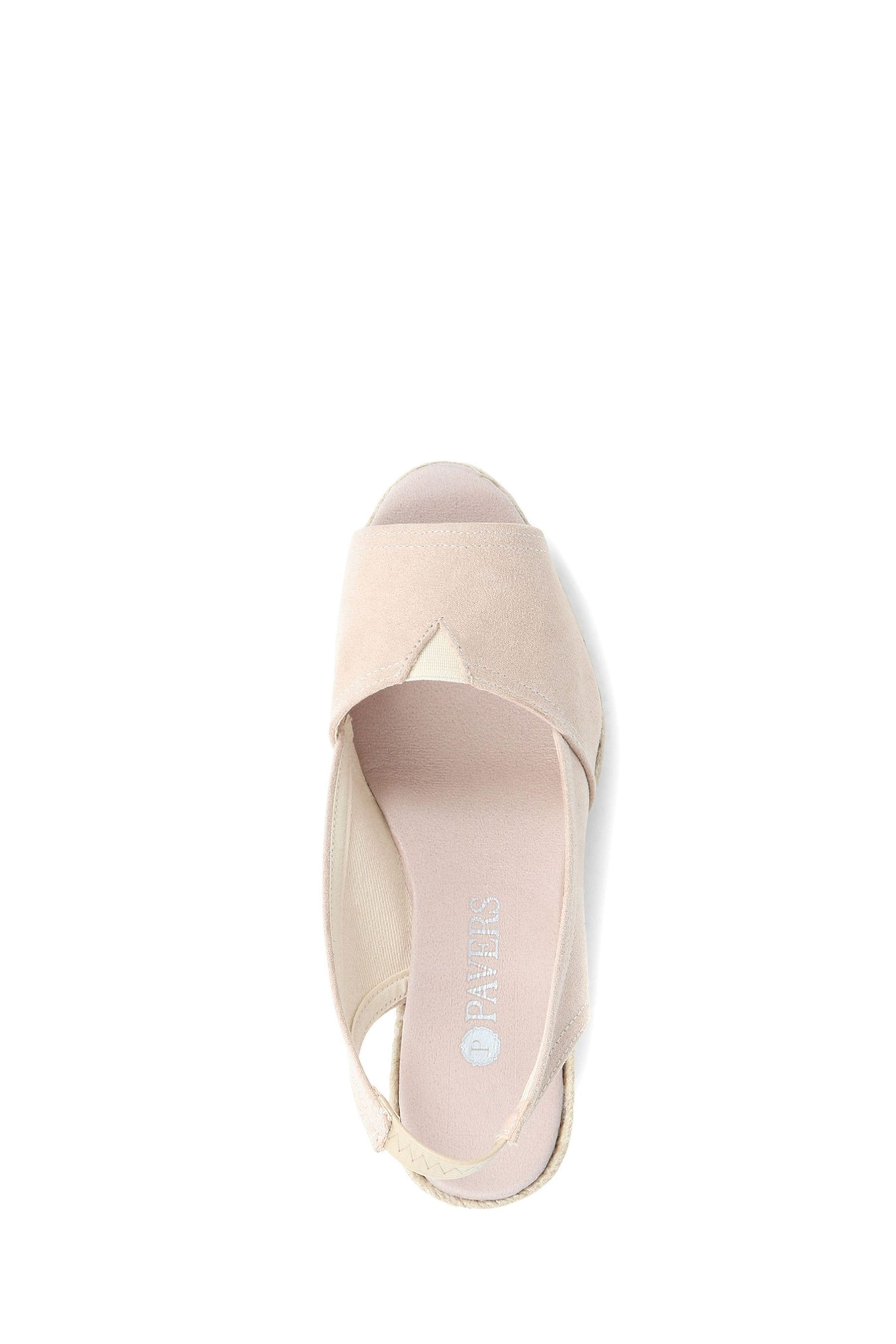 Buy Pavers Peep Toe Wedge Nude Sandals from the Next UK online shop