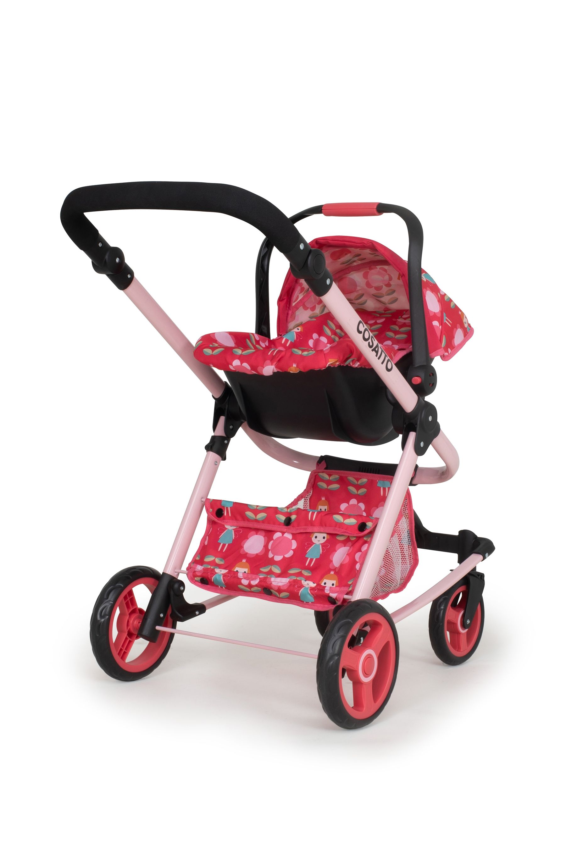 Buy Pink Cosatto Giggle Quad Fairy Garden Kids Toy Pram from the
