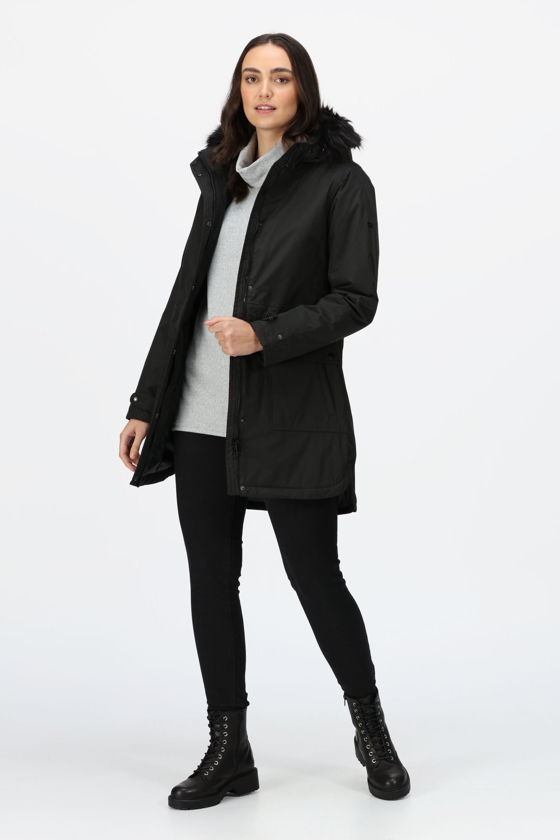 Women's saffira waterproof insulated discount parka jacket dark khaki