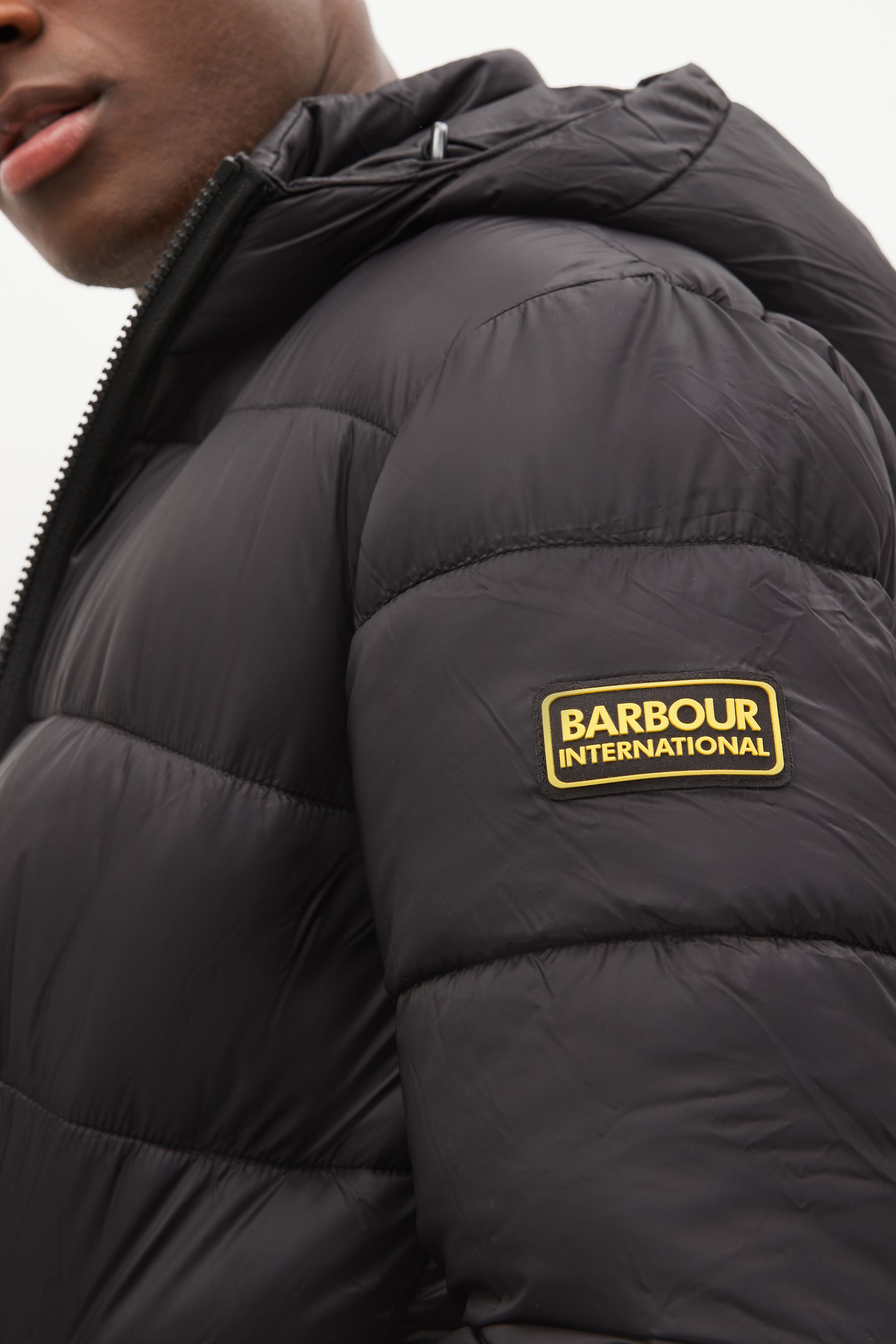 Buy Barbour International Legacy Bobber Puffer Black Quilted
