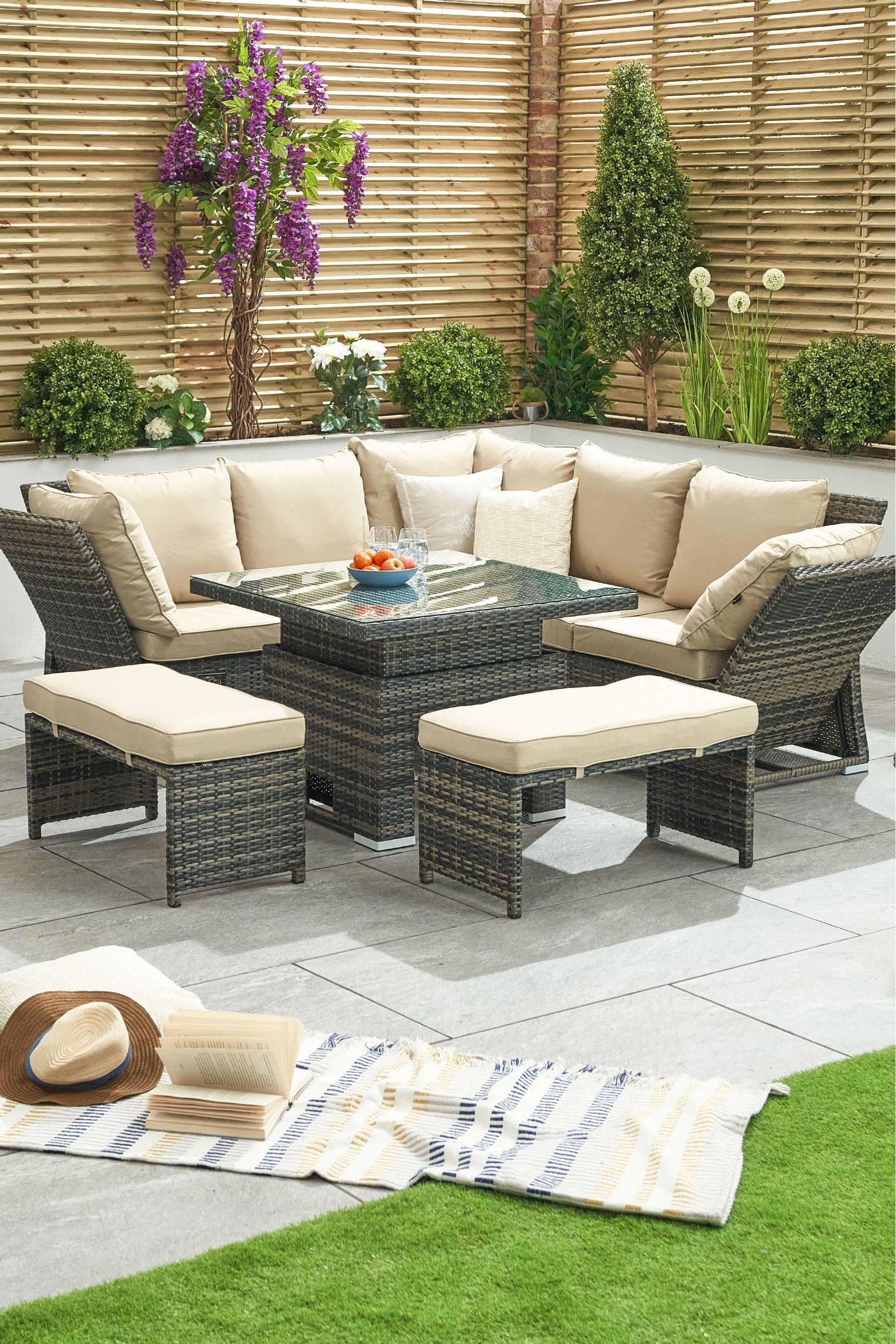 Buy Nova Outdoor Living Grey Rattan Effect Cambridge Small