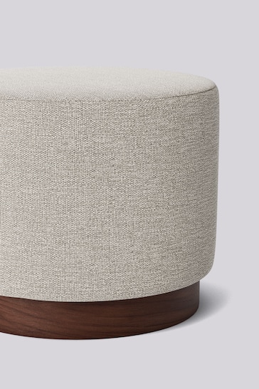 Swoon Houseweave Natural Chalk Penfold Small Ottoman