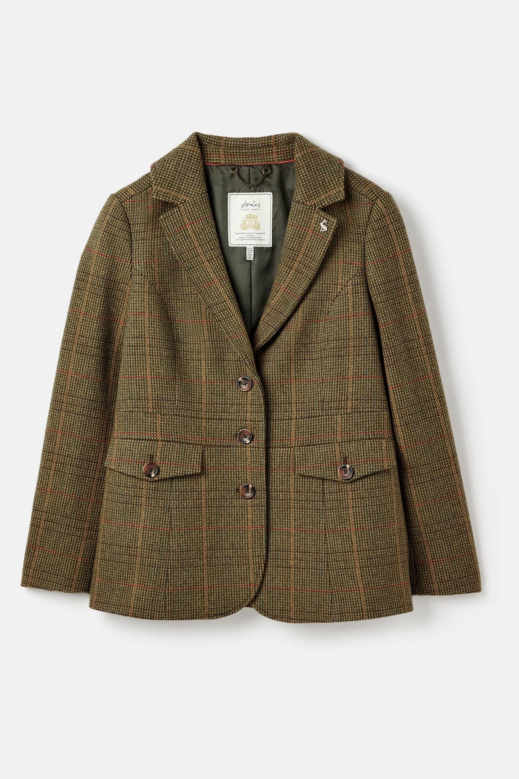 Buy Joules Clarence Green Tweed Blazer from the Next UK online shop