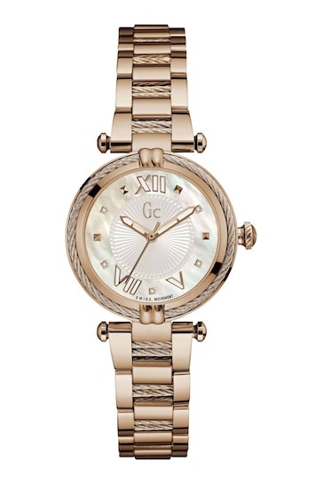 GC Ladies White CableChic Precious Watch