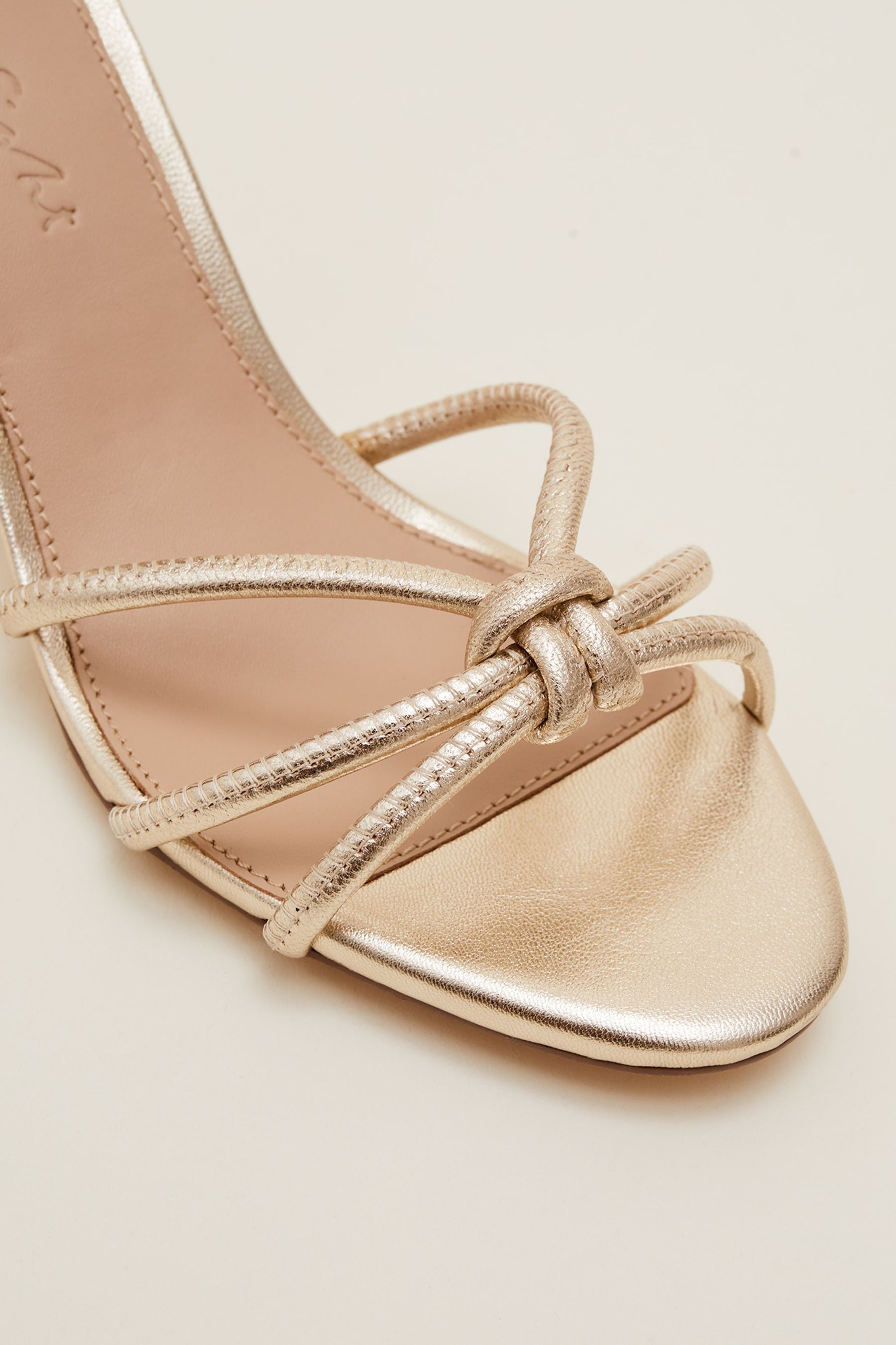 Metallic barely sale there sandals