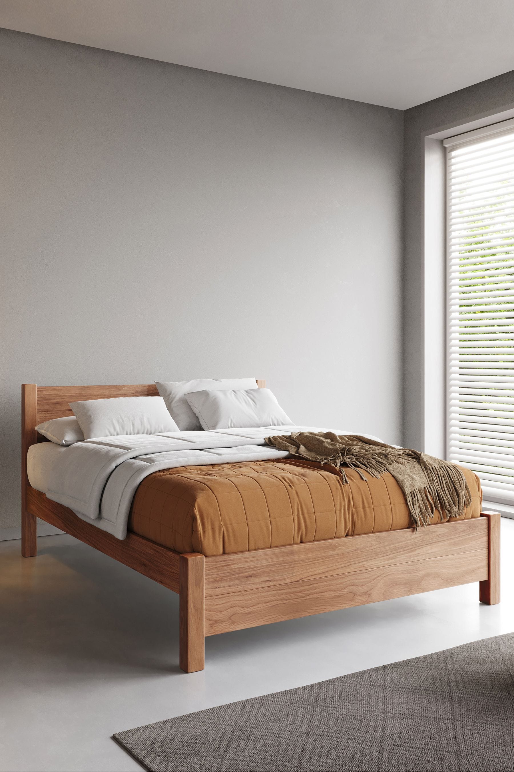 Next oak store bed
