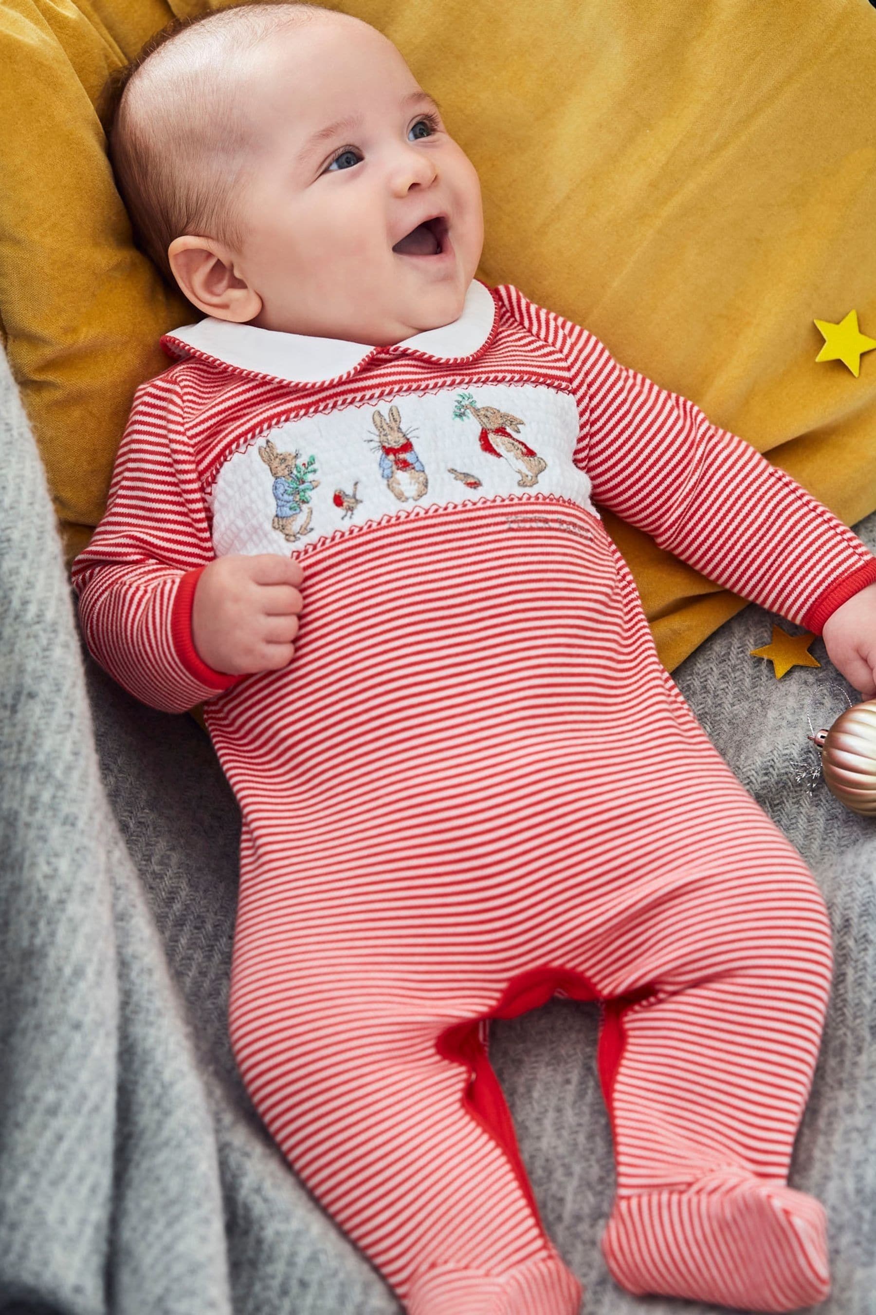 Peter rabbit sales smocked baby grow