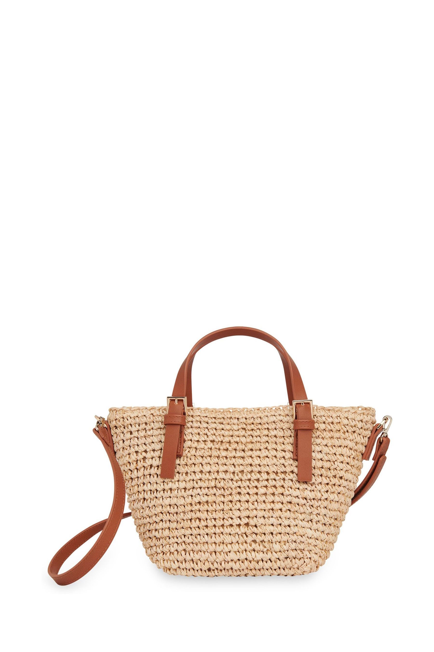 Mini best sale straw tote