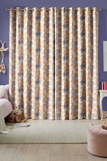 Cath Kidston Yellow Kids Unicorn Made To Measure Curtains