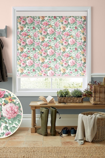 Laura Ashley Rose Pink Aveline Made To Measure Roller Blind