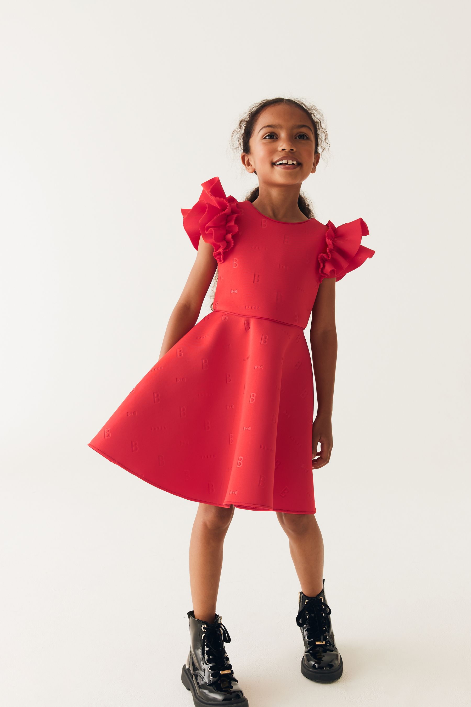 Ted baker frill cuff sale dress
