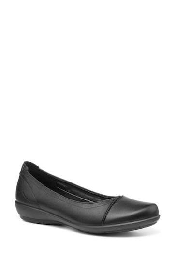 Hotter Black Robyn II Slip-On Wide Fit Shoes