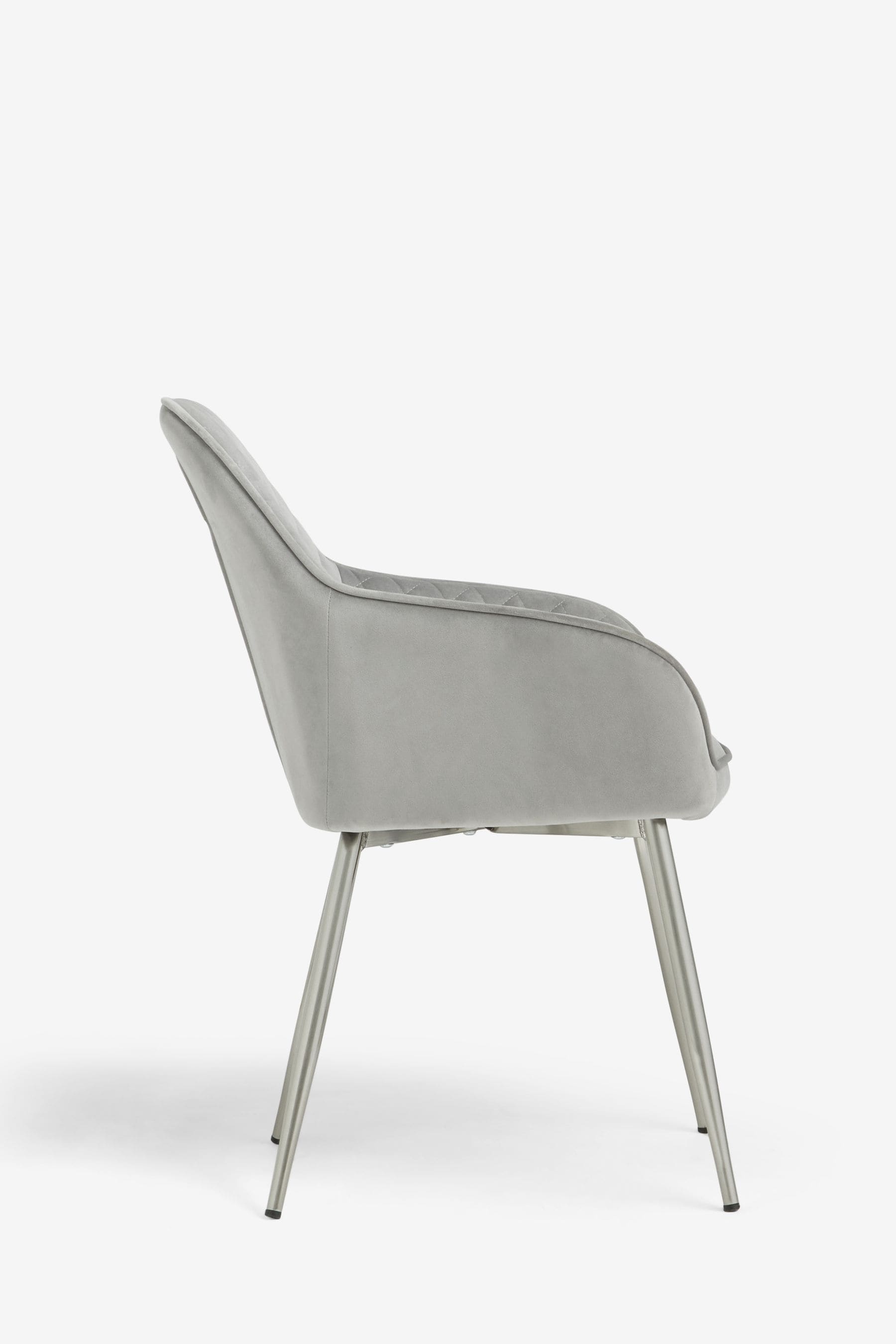 Brushed chrome dining chairs sale