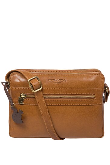 Conkca Drew Leather Cross-Body Bag
