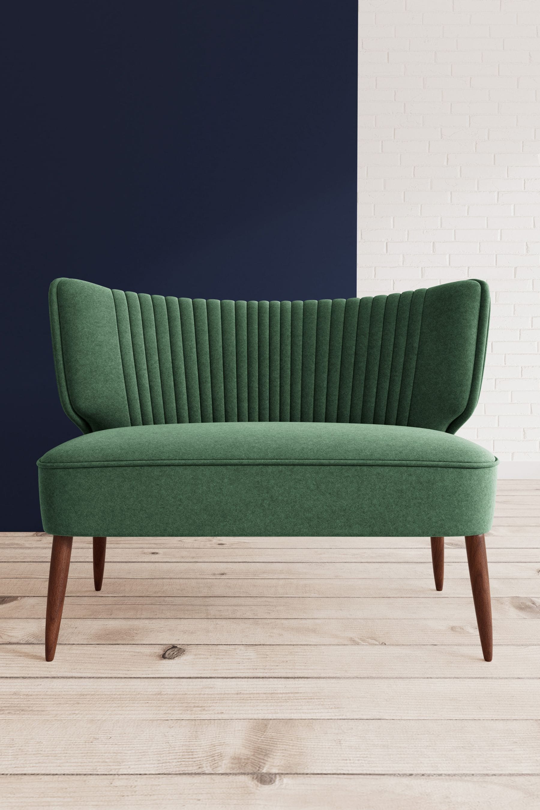 Hunter green couch sale
