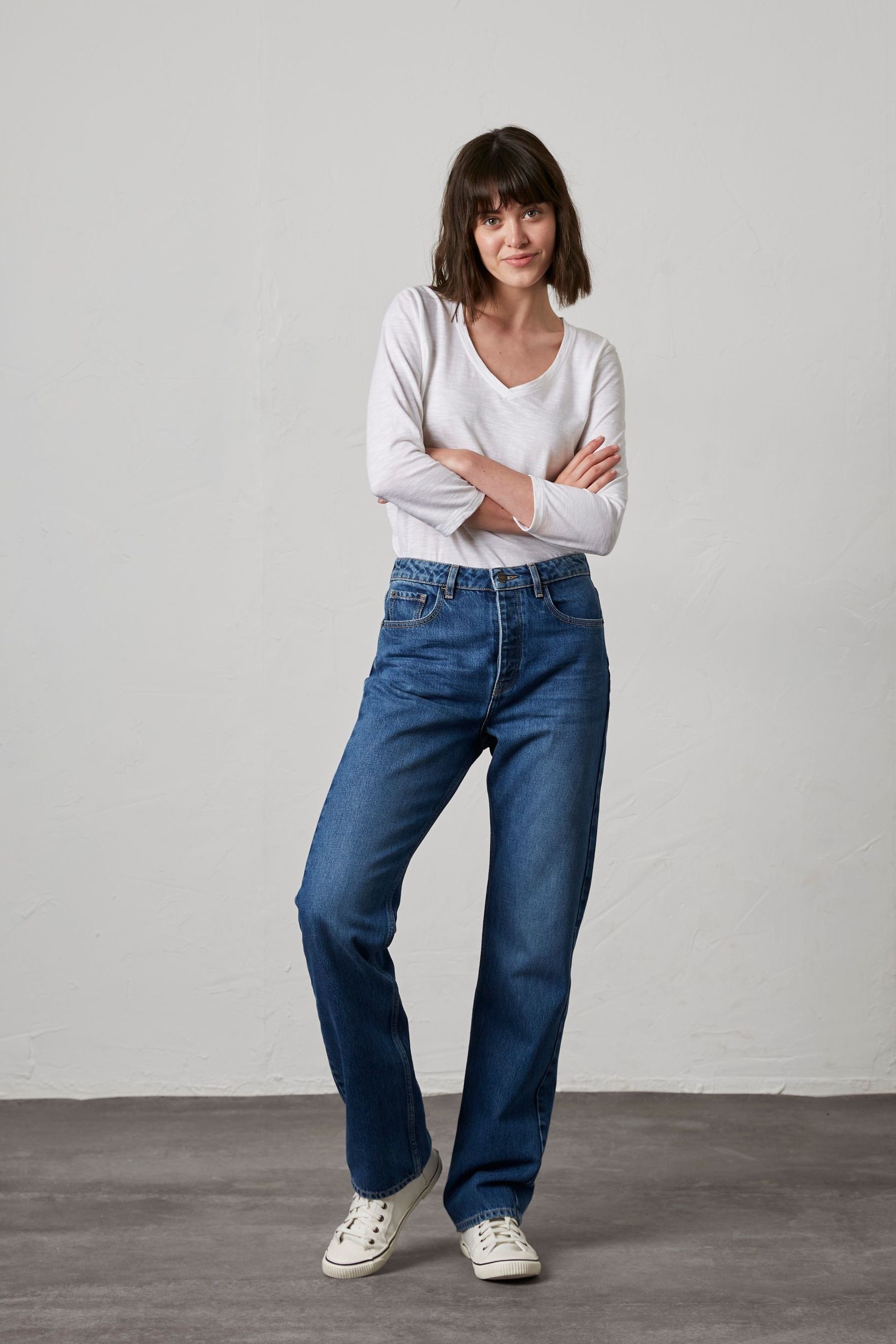 Buy FatFace Blue Sutton Straight Jeans from the Next UK online shop